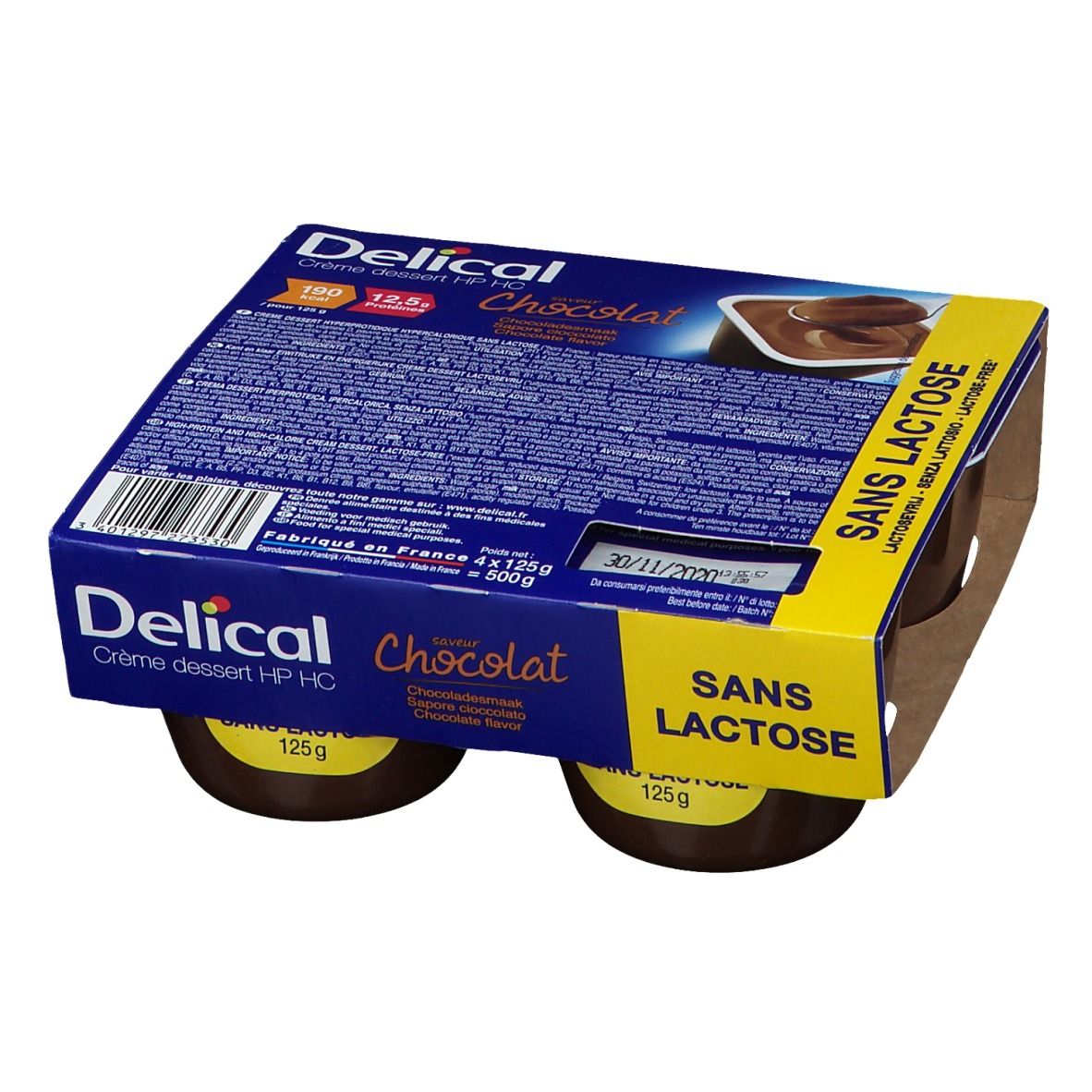 Delical Crème HPHC sans lactose Chocolat