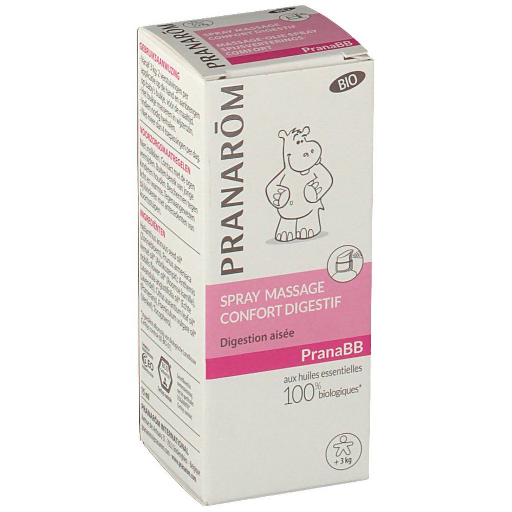 Pranarôm Spray massage - Confort digestif Bio