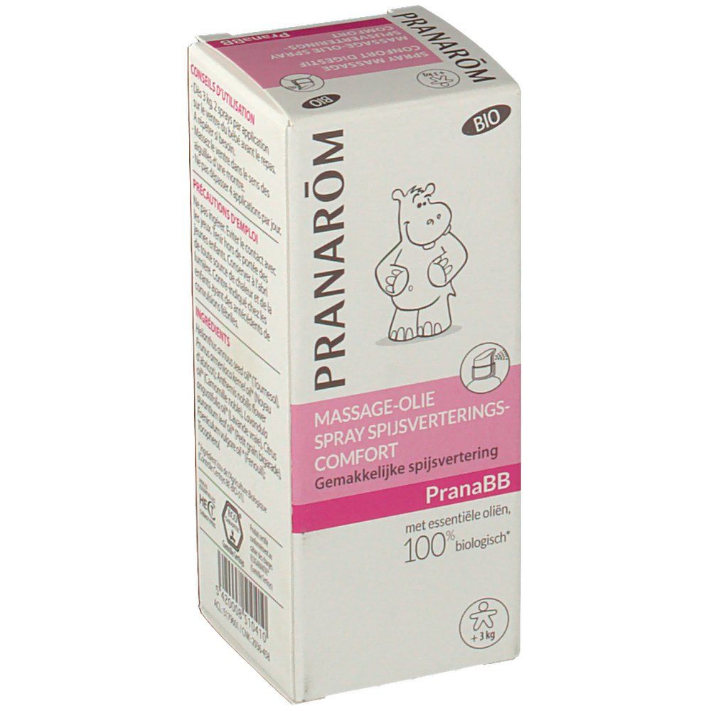 Pranarôm Spray massage - Confort digestif Bio