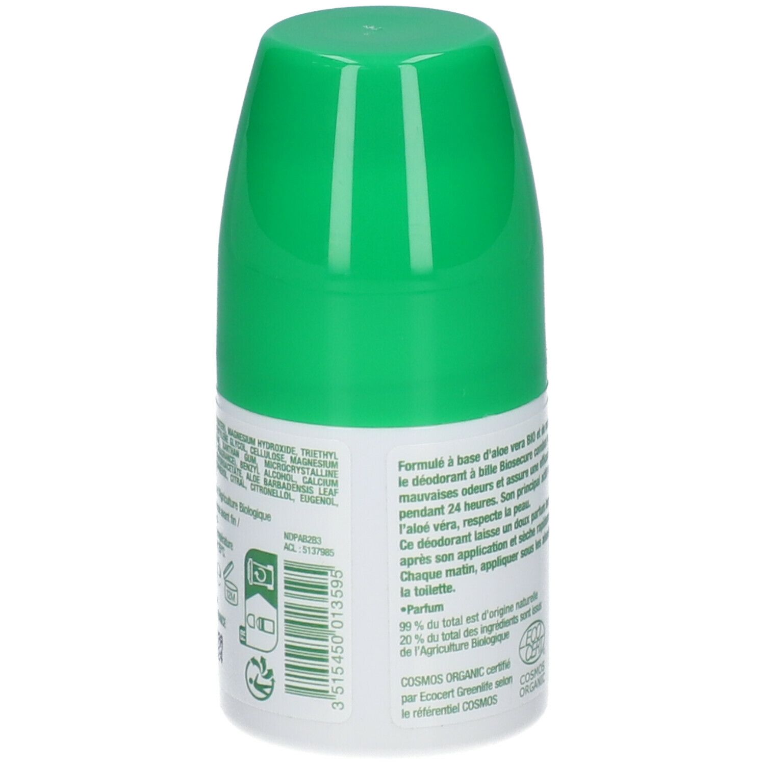 Bio Secure Déodorant Pierre d'Alun-Bergamote Bio