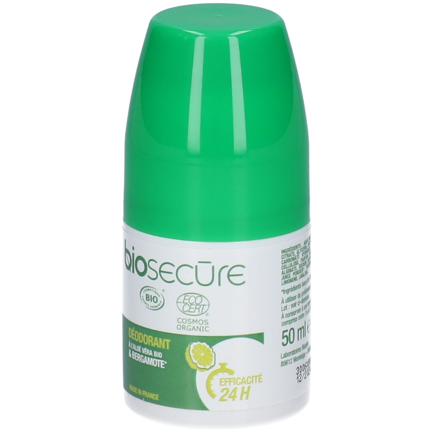 Bio Secure Déodorant Pierre d'Alun-Bergamote Bio