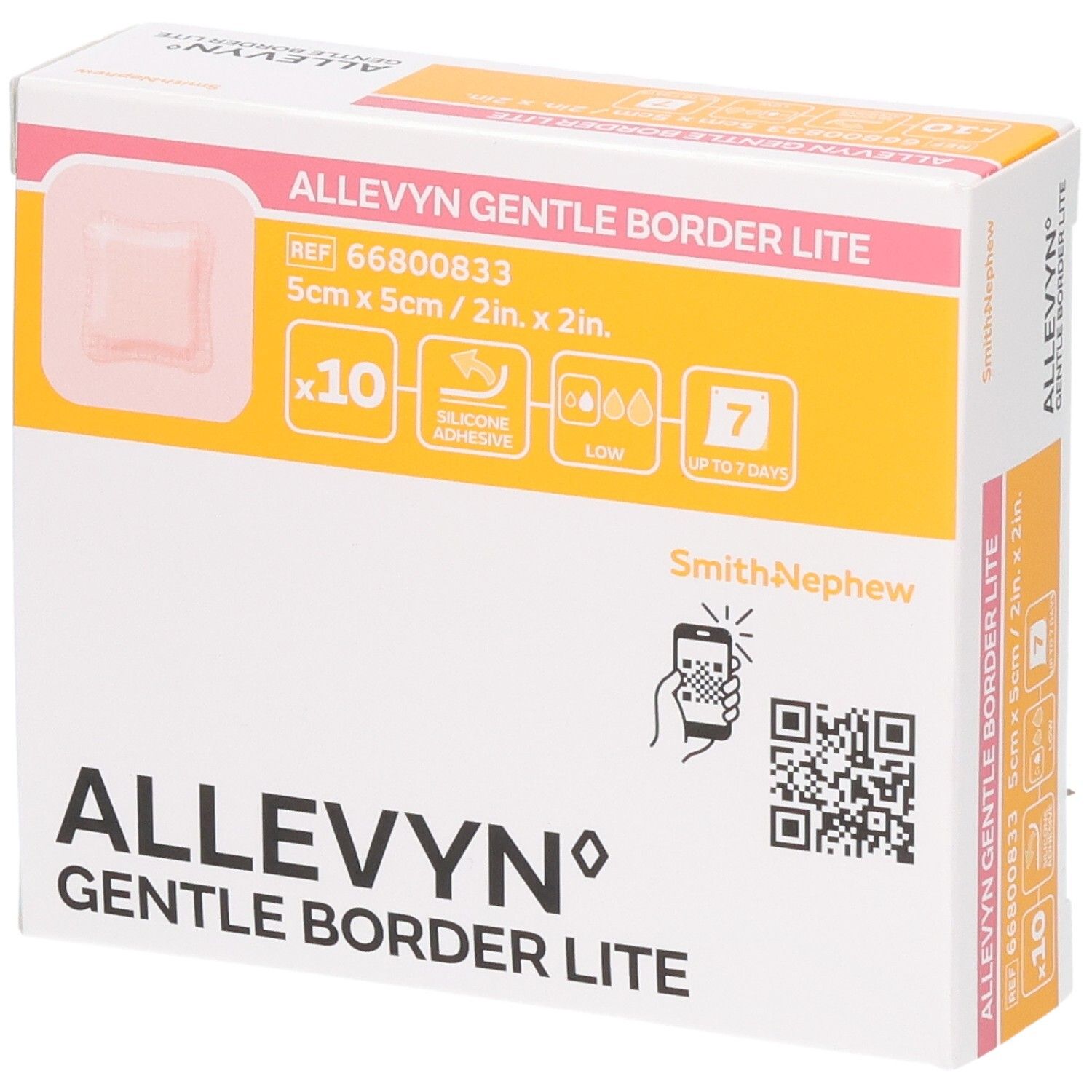Allevyn Gentle Border Lite 5 x 5 cm