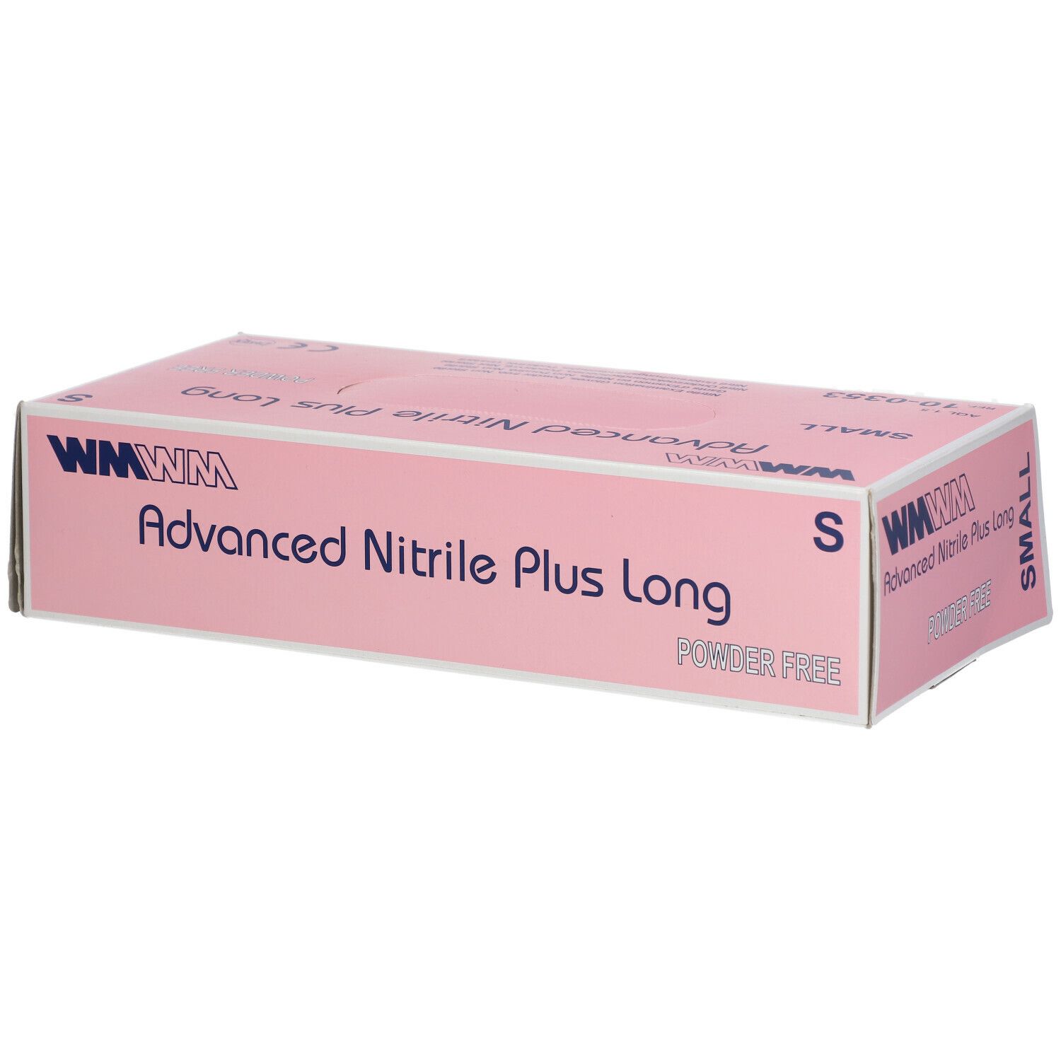 WM Gants d'examen en nitrile plus long Taille S