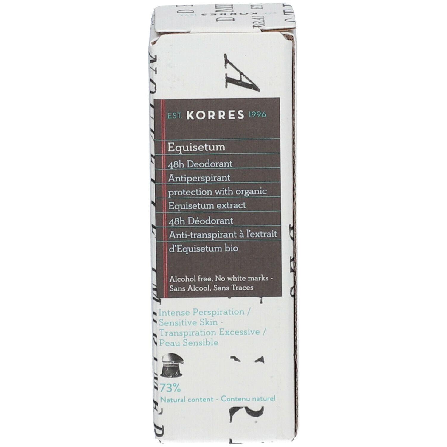 KORRES® Equisetum 48h Déodorant Anti-transpirant Peau sensible