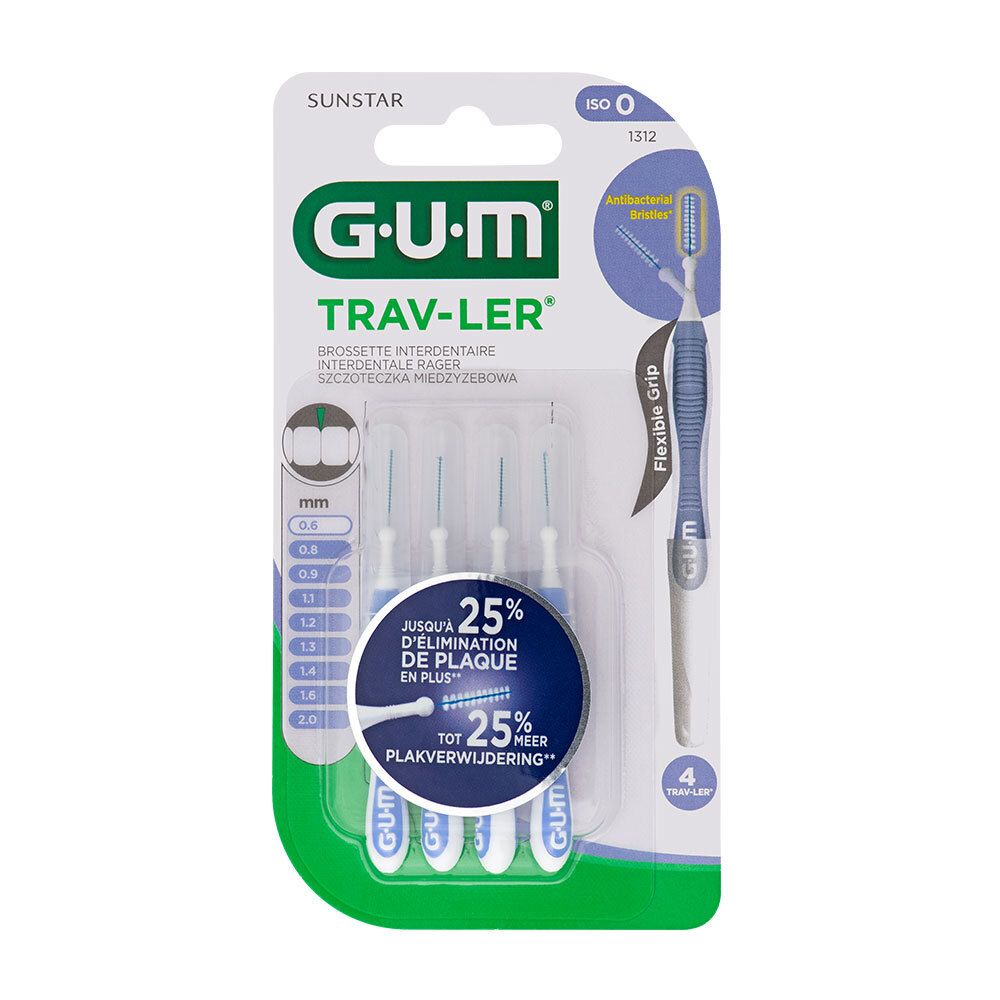 GUM® Trav-Ler® Brossettes interdentaires 0,6 mm