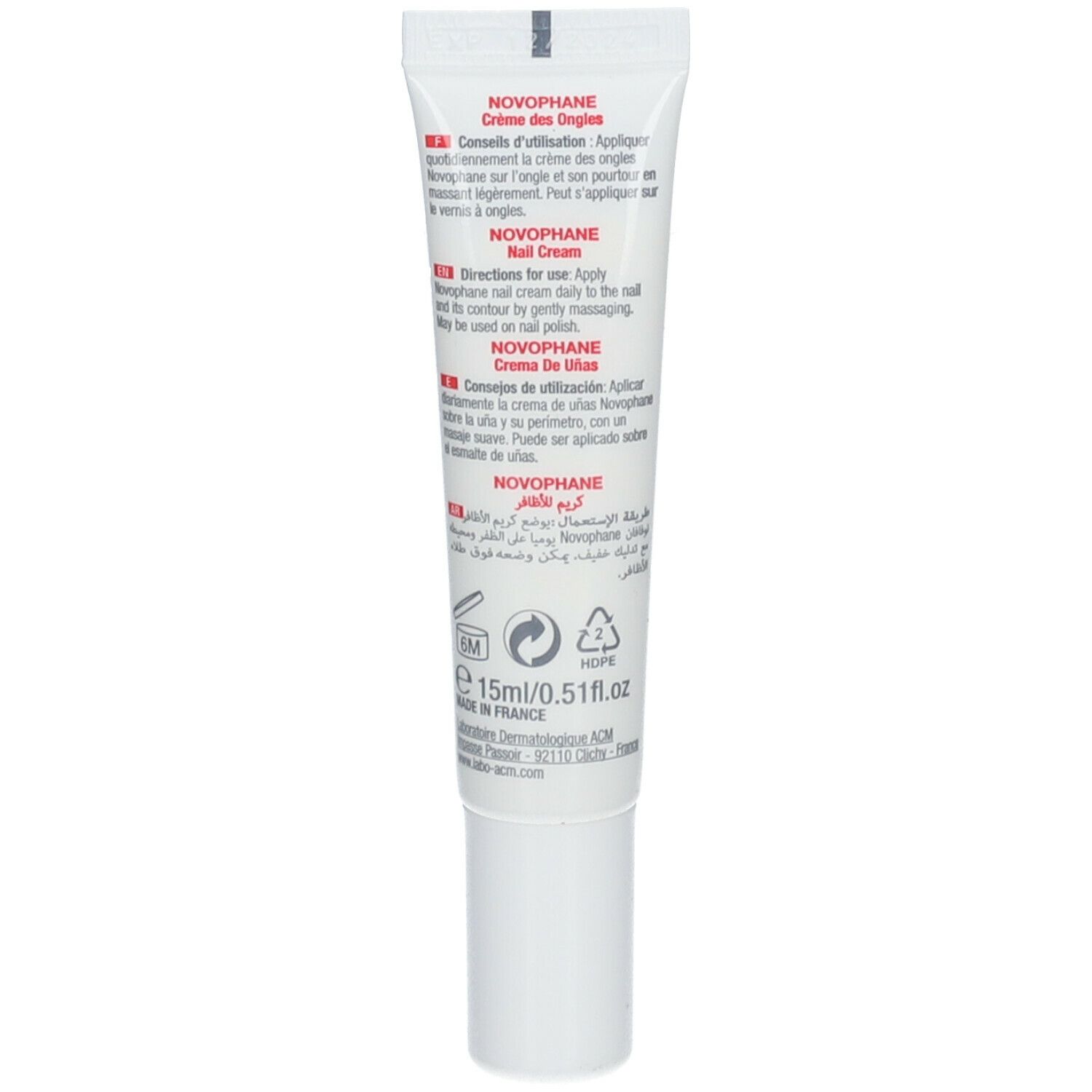 Novophane Crème des ongles