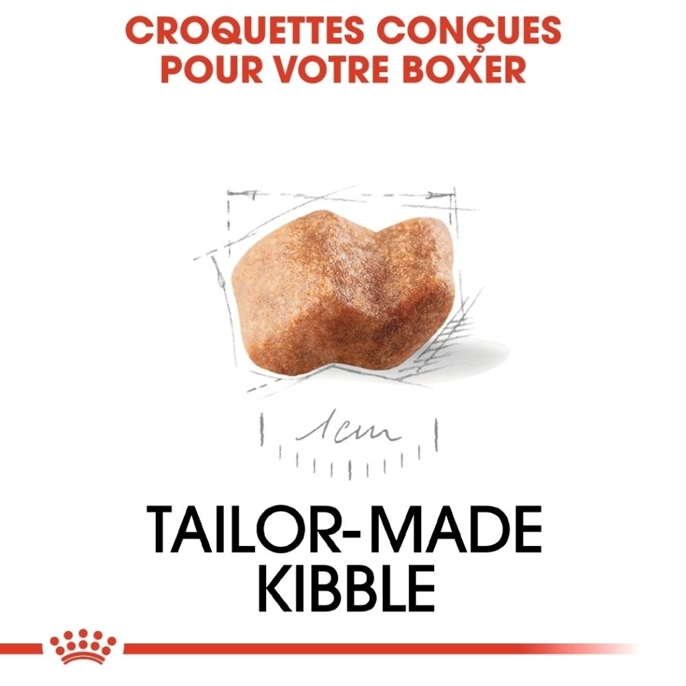 Une seule croquette brune de 1 cm.