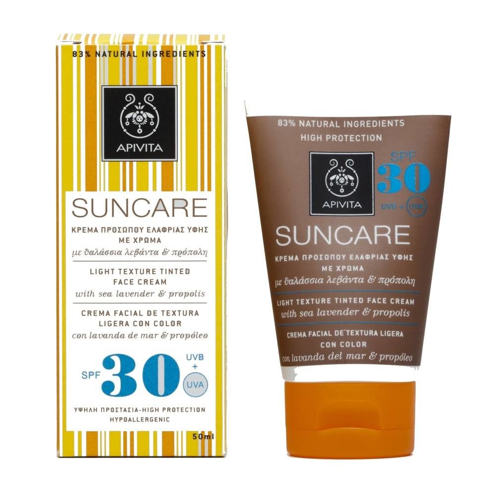 Apivita Sun Crème Visage Tinté SPF30
