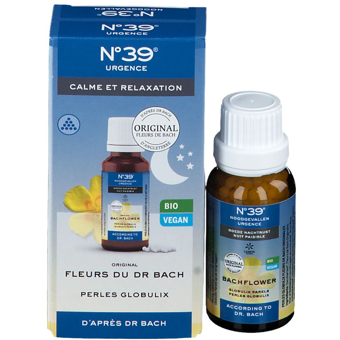 Fleurs de Bach Bio N°39 Urgence Perles Globulix - Nuit Paisible