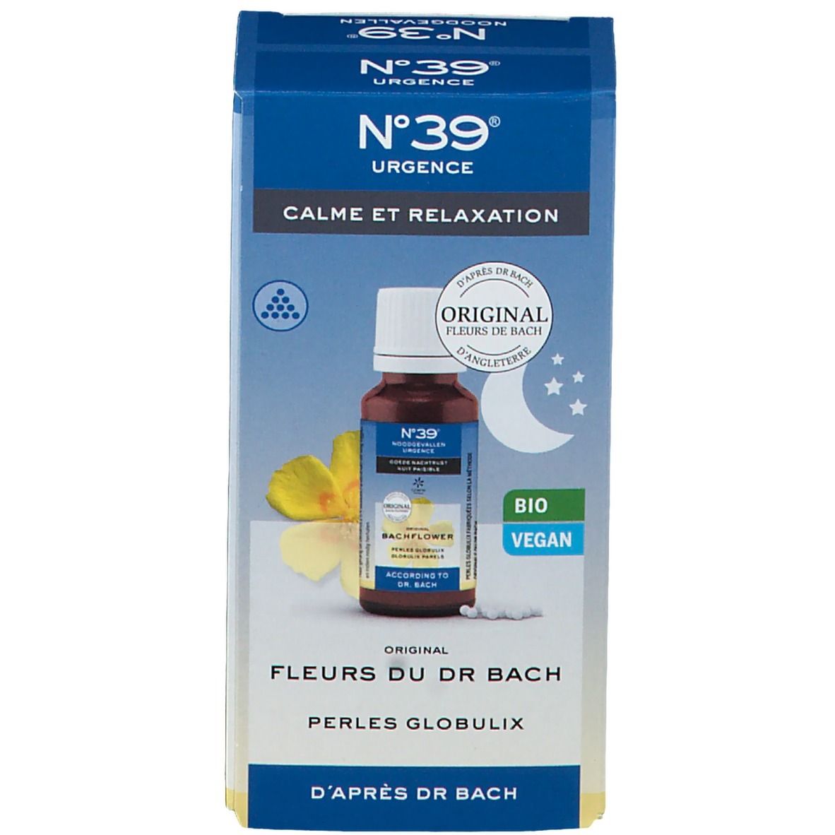 Fleurs de Bach Bio N°39 Urgence Perles Globulix - Nuit Paisible