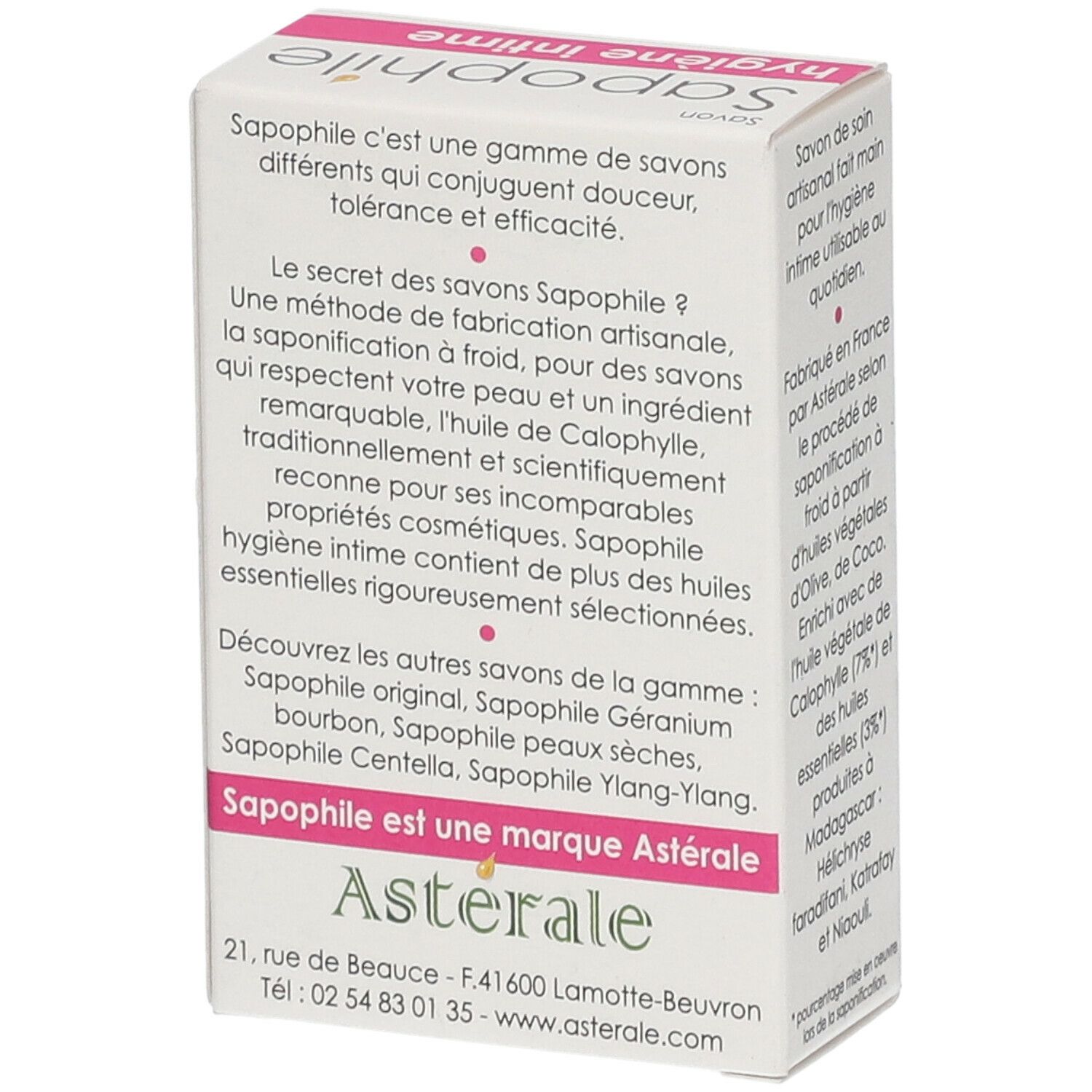 Sapophile Savon Hygiène Intime