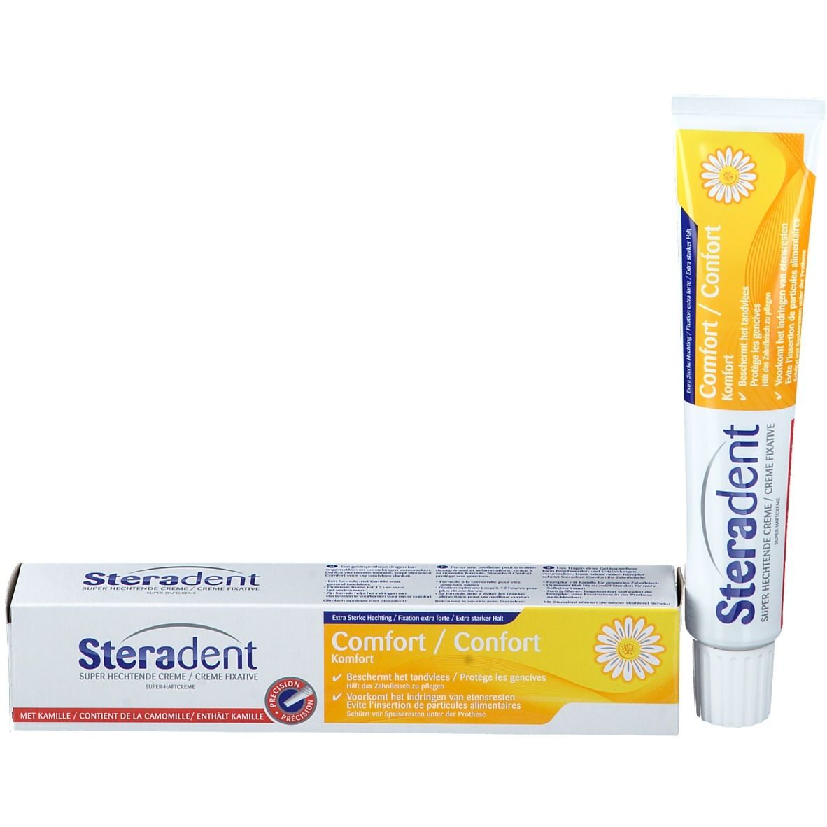 Steradent Confort Crème super fixative Camomille