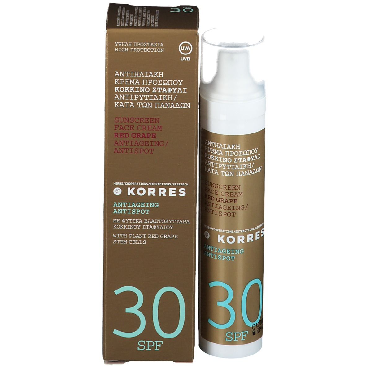 KORRES® Crème solaire raisin rouge SPF30