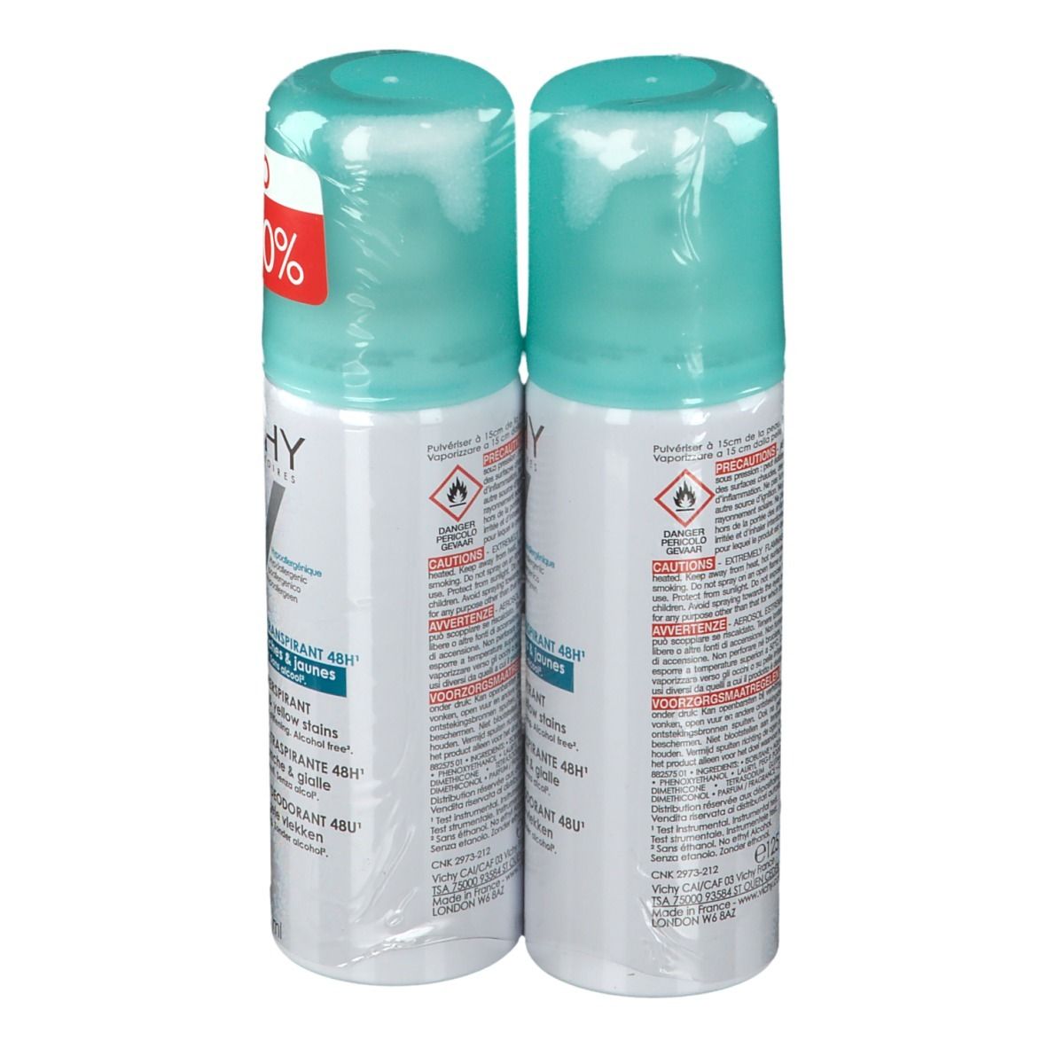 VICHY Déodorant anti-transpirant anti-traces
