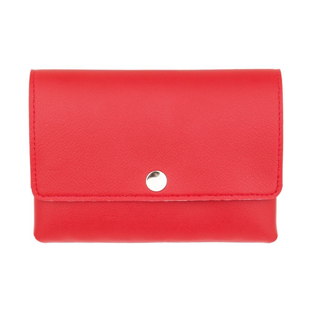Medidose Pilulier De Poche Similicuir Rouge