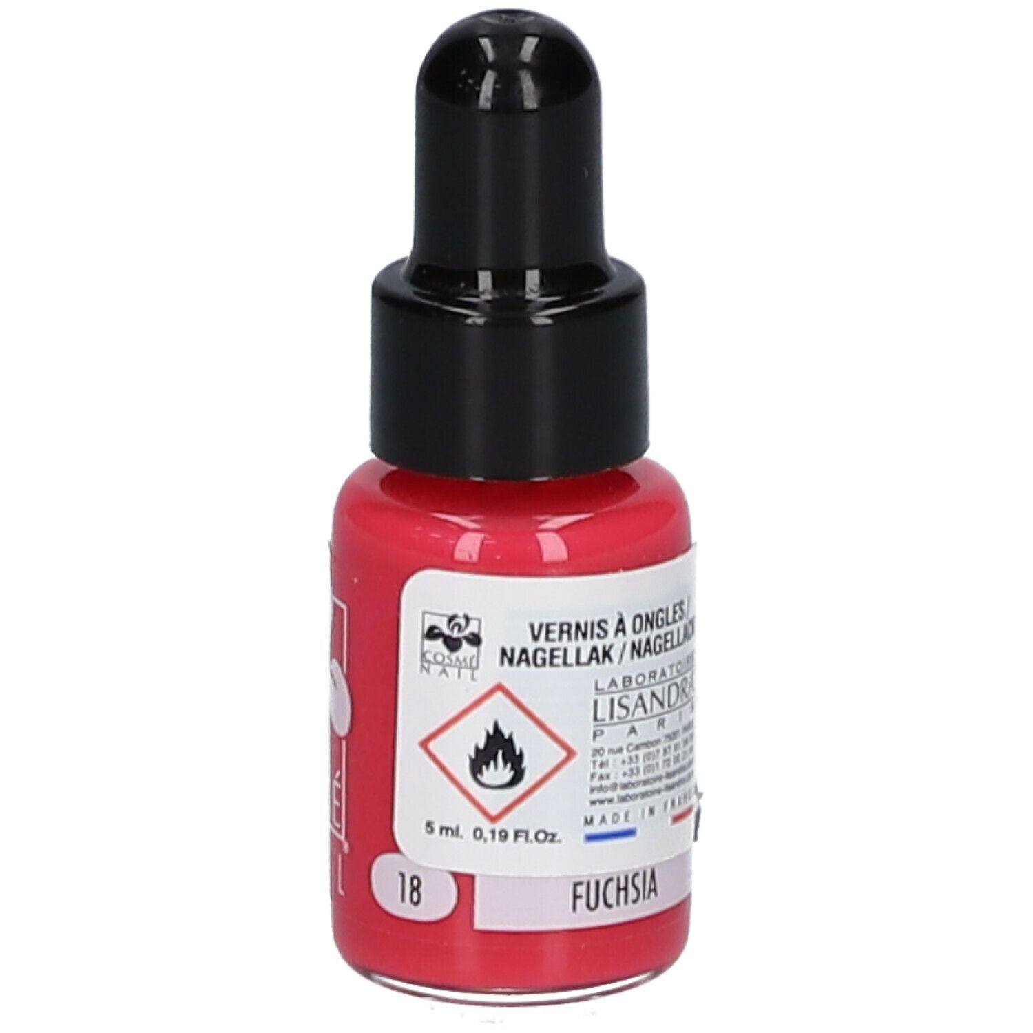 Lisandra Cosmé Nail® Vernis à ongles 18 Fushia