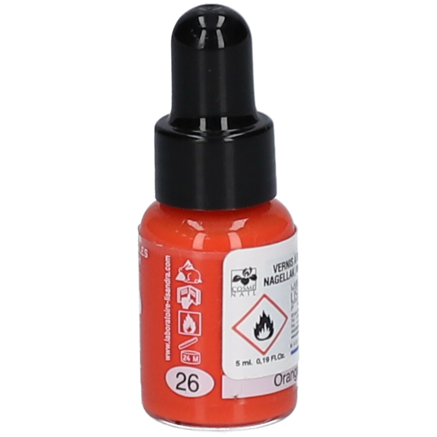 Lisandra Cosménail Vernis à  Ongles 26 Orange