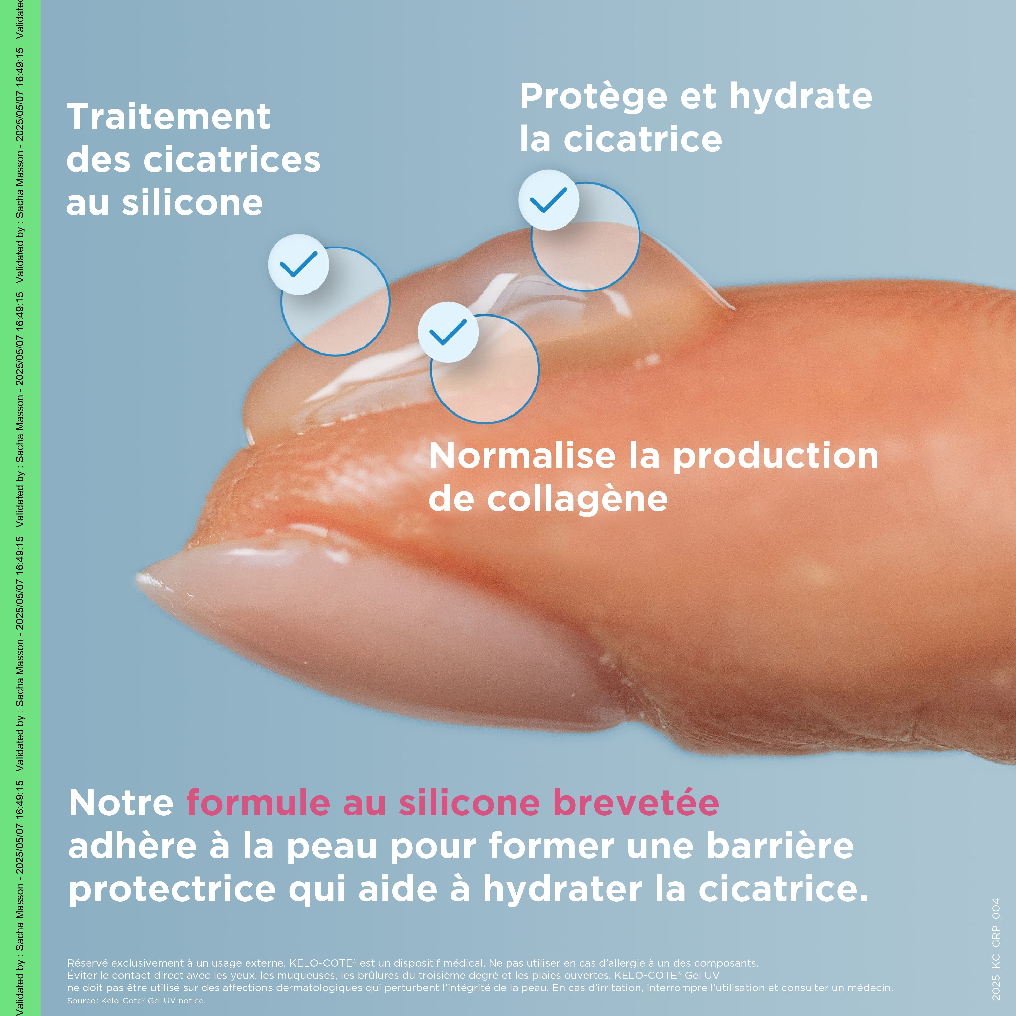 KELO-COTE® UV gel pour cicatrices