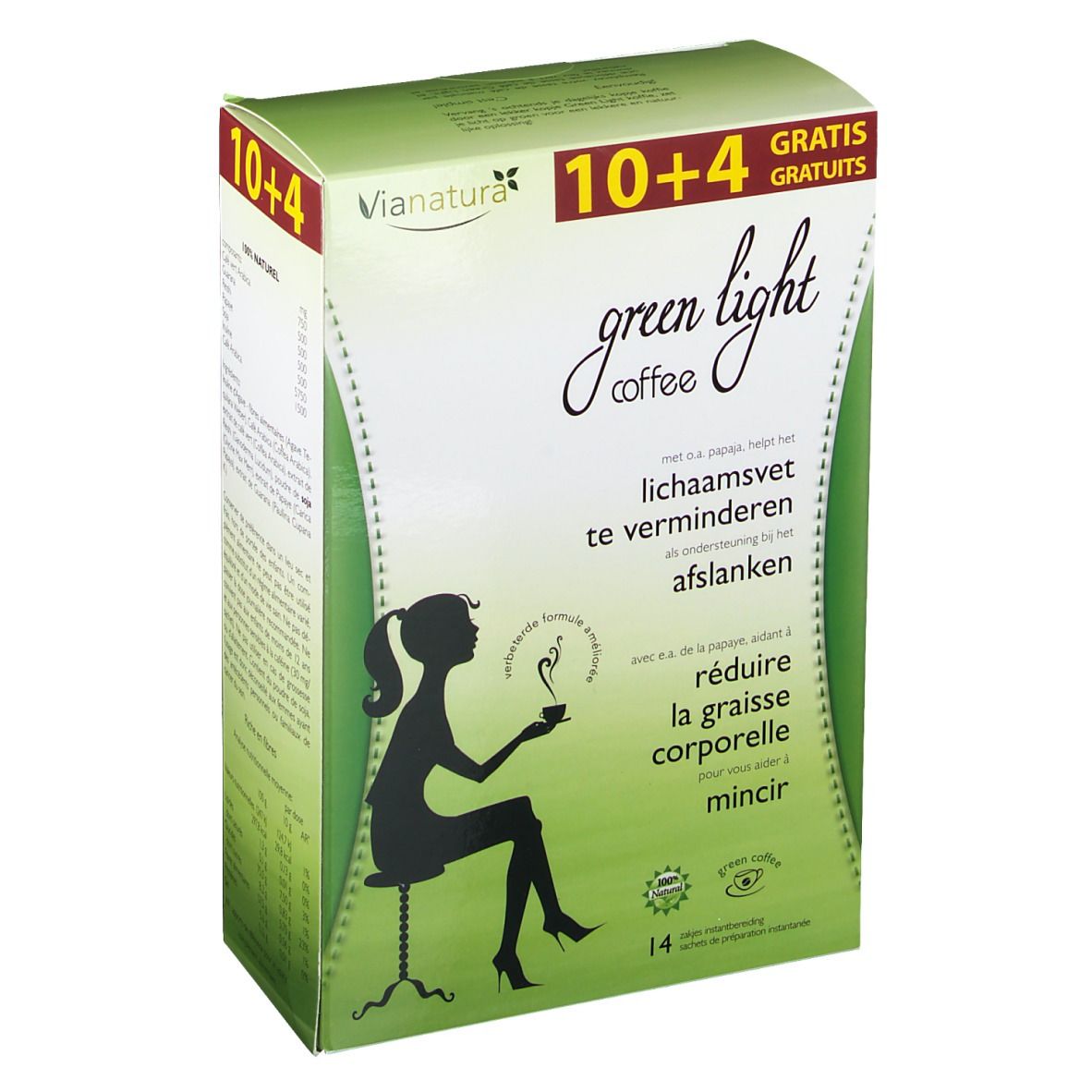 Green Light Coffee minceur 10 + 4 gratuits