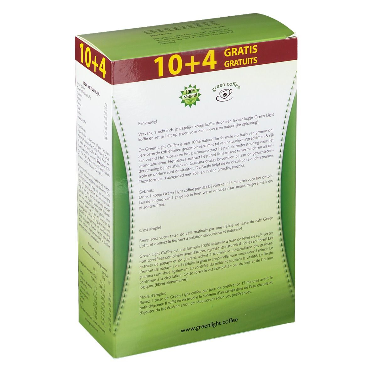 Green Light Coffee minceur 10 + 4 gratuits
