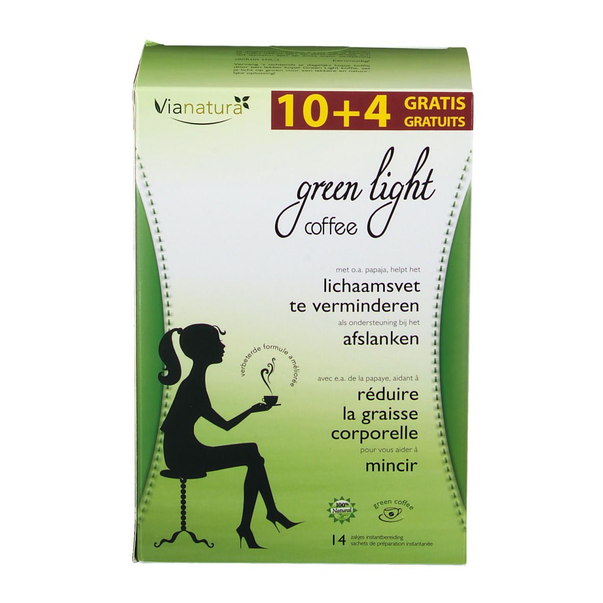 Green Light Coffee minceur 10 + 4 gratuits
