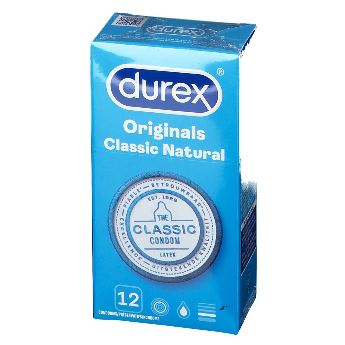 Durex® Classic Préservatifs Natural