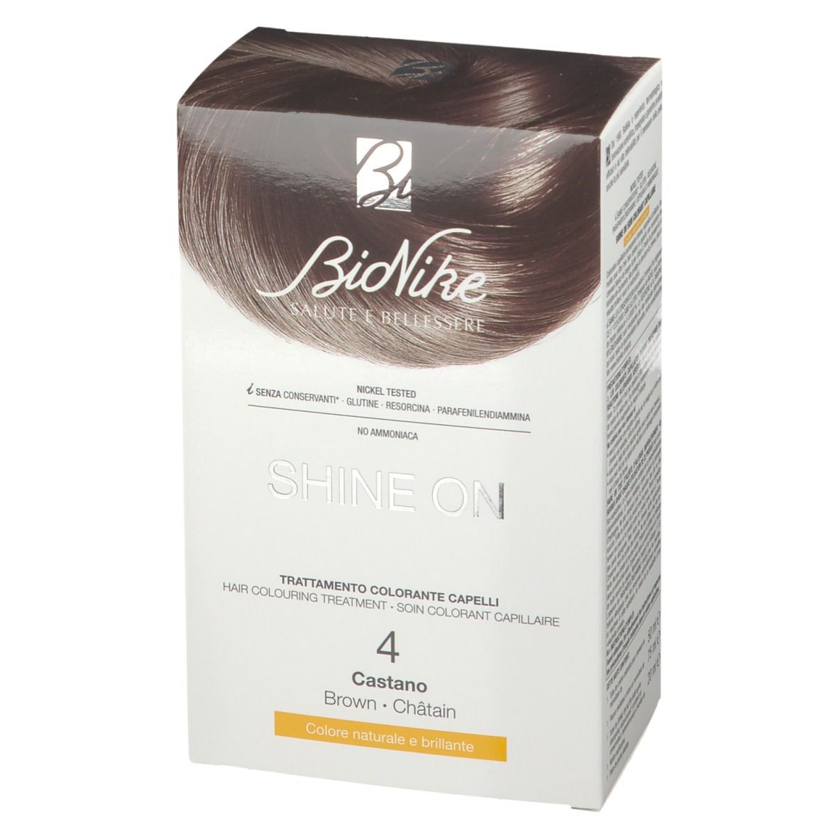 BioNike SHINE ON 4 Châtain Soin colorant capillaire