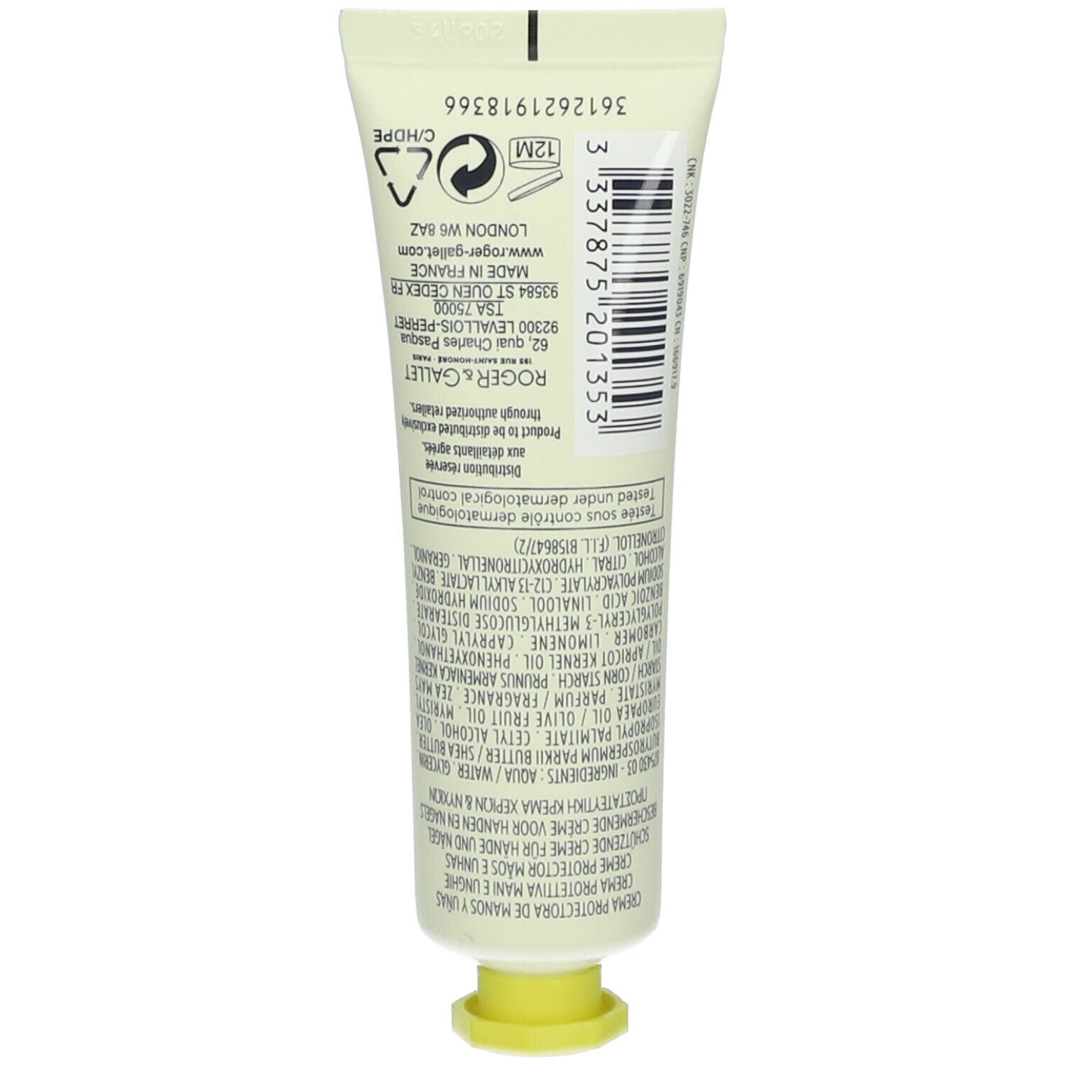 Roger & Gallet Fleur d'Osmanthus crème mains