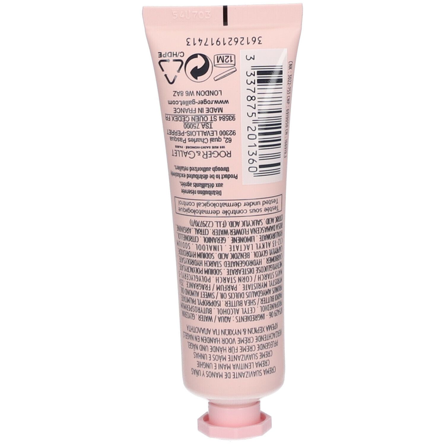 Roger & Gallet Rose Crème Mains & Ongles