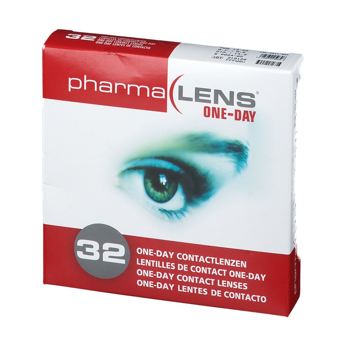 PharmaLENS® ONE-DAY Lentilles de contact journalières + 3.25
