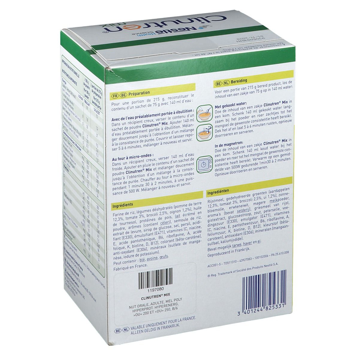 Clinutren Mix Instant Printanière De Légumes