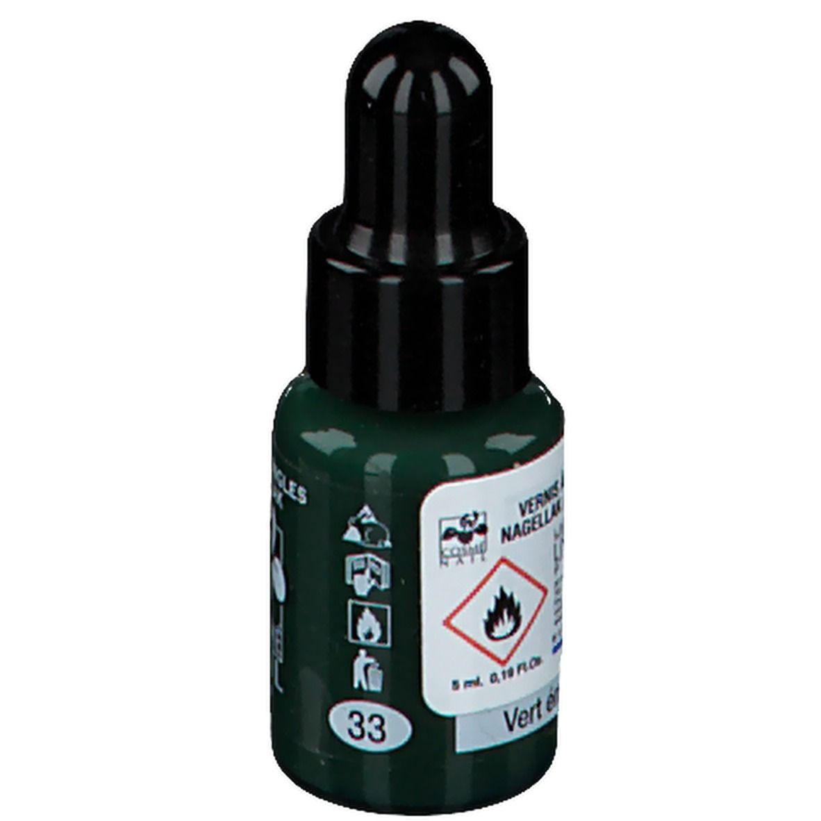 Lisandra Cosménail Vernis à Ongles 33 Vert Emeraude