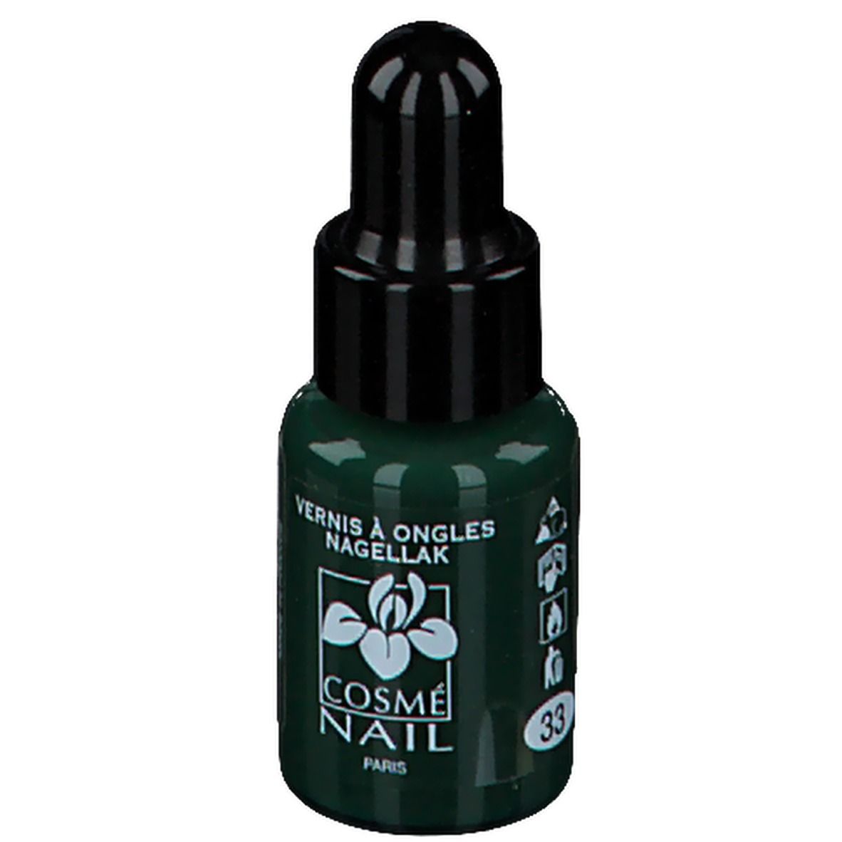 Lisandra Cosménail Vernis à Ongles 33 Vert Emeraude