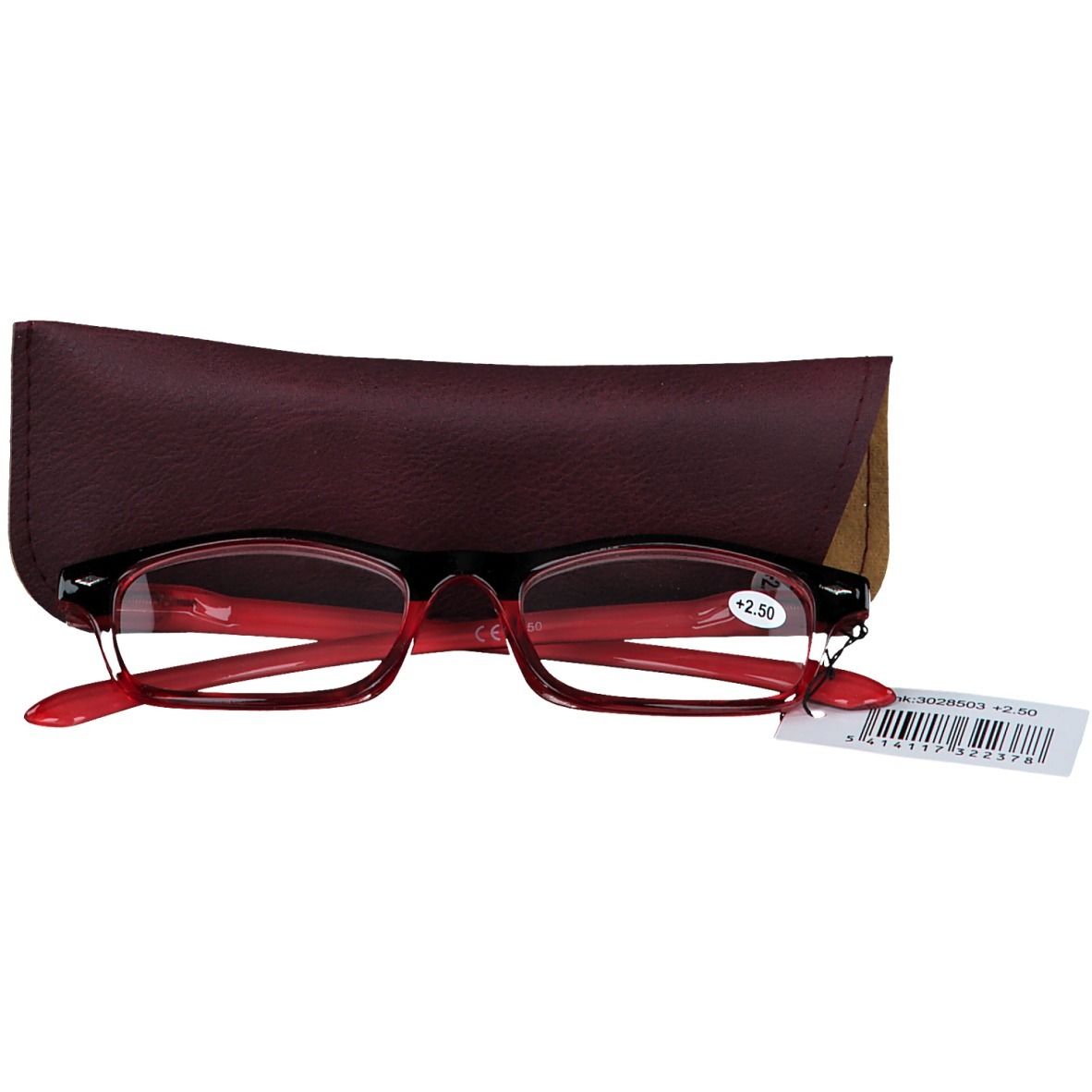 pharmaGLASSES® Lunettes de lecture Rouge +2.50