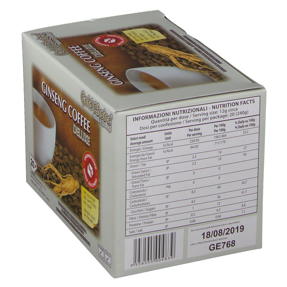 Ginseng Café Non Sucré