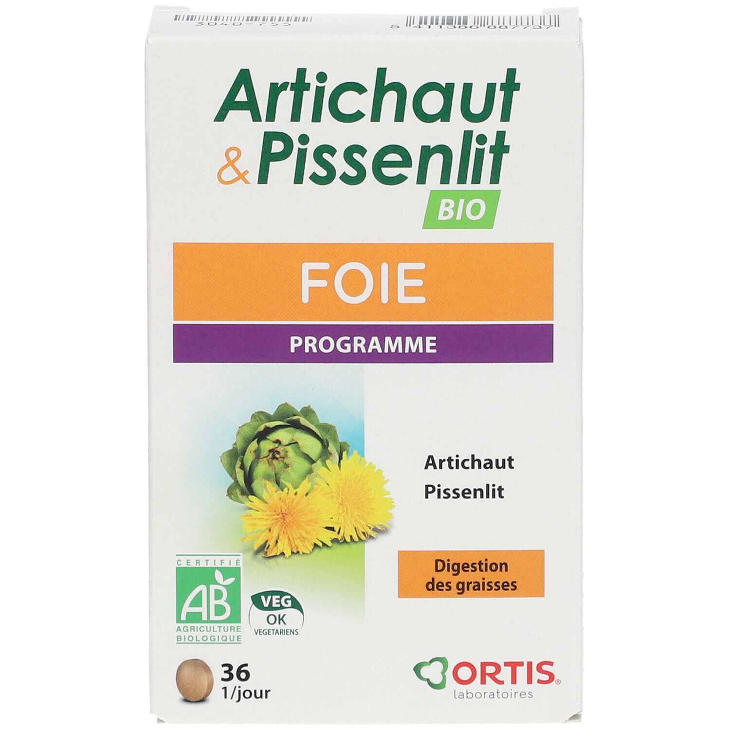 Ortis Artichaut Pissenlit Bio