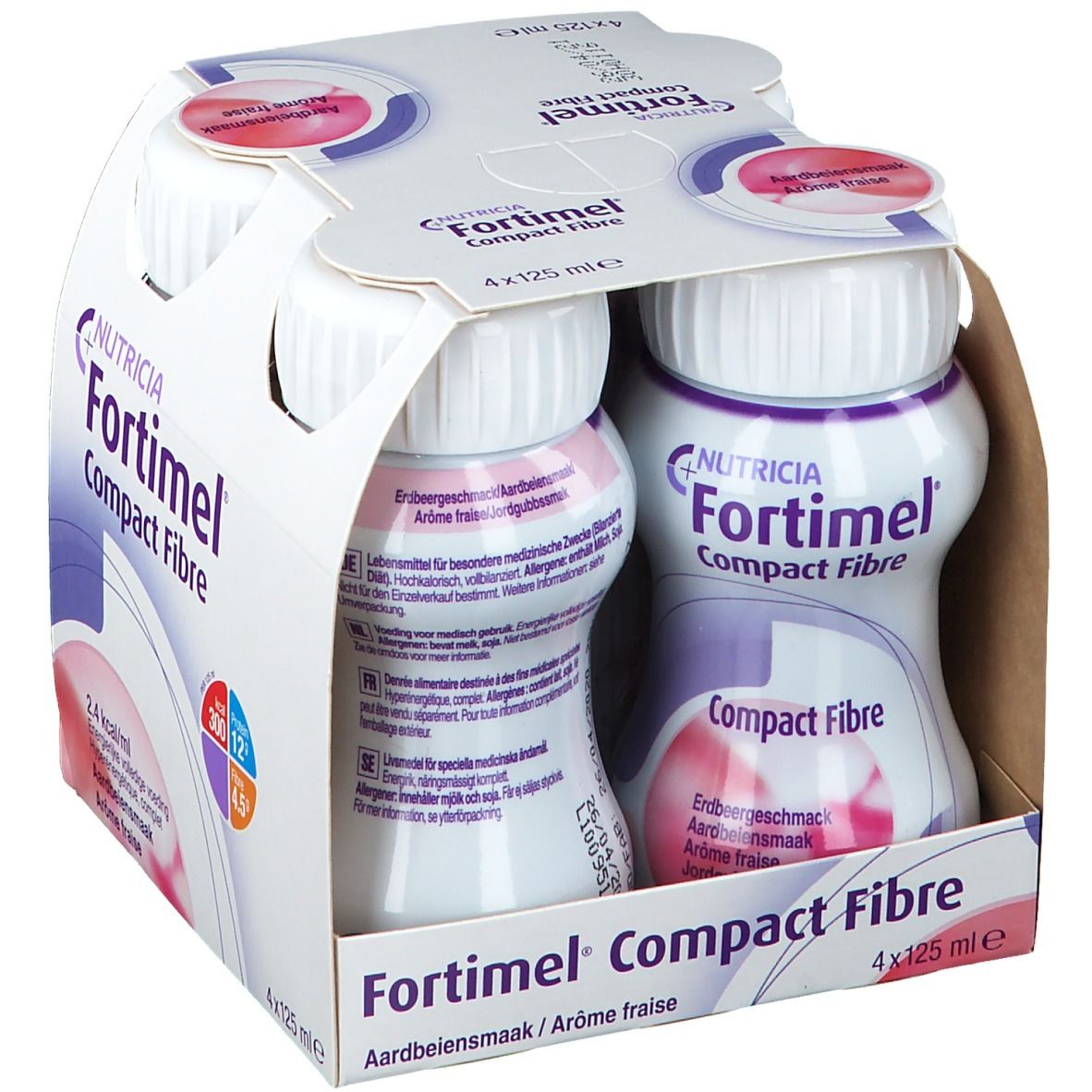 Fortimel compact protein fraise 4x125ml