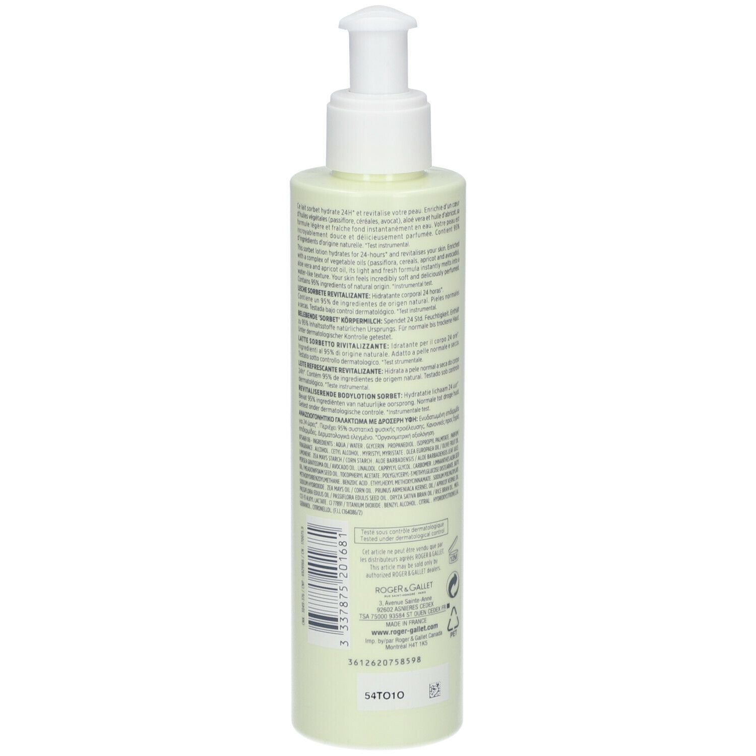 Roger & Gallet Fleur d'Osmanthus lait sorbet
