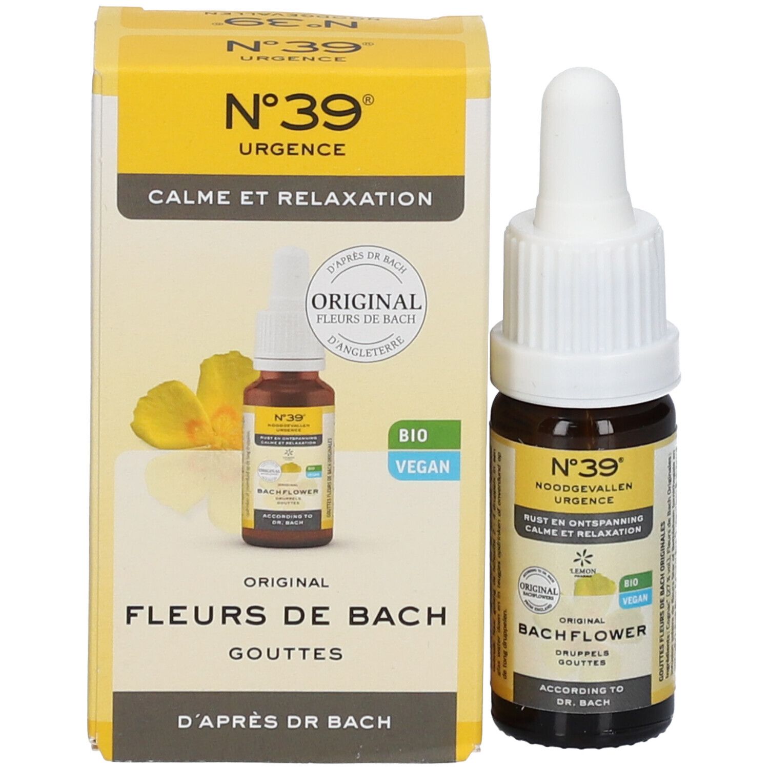 Fleurs de Bach Bio N°39 Urgence Gouttes Liquides