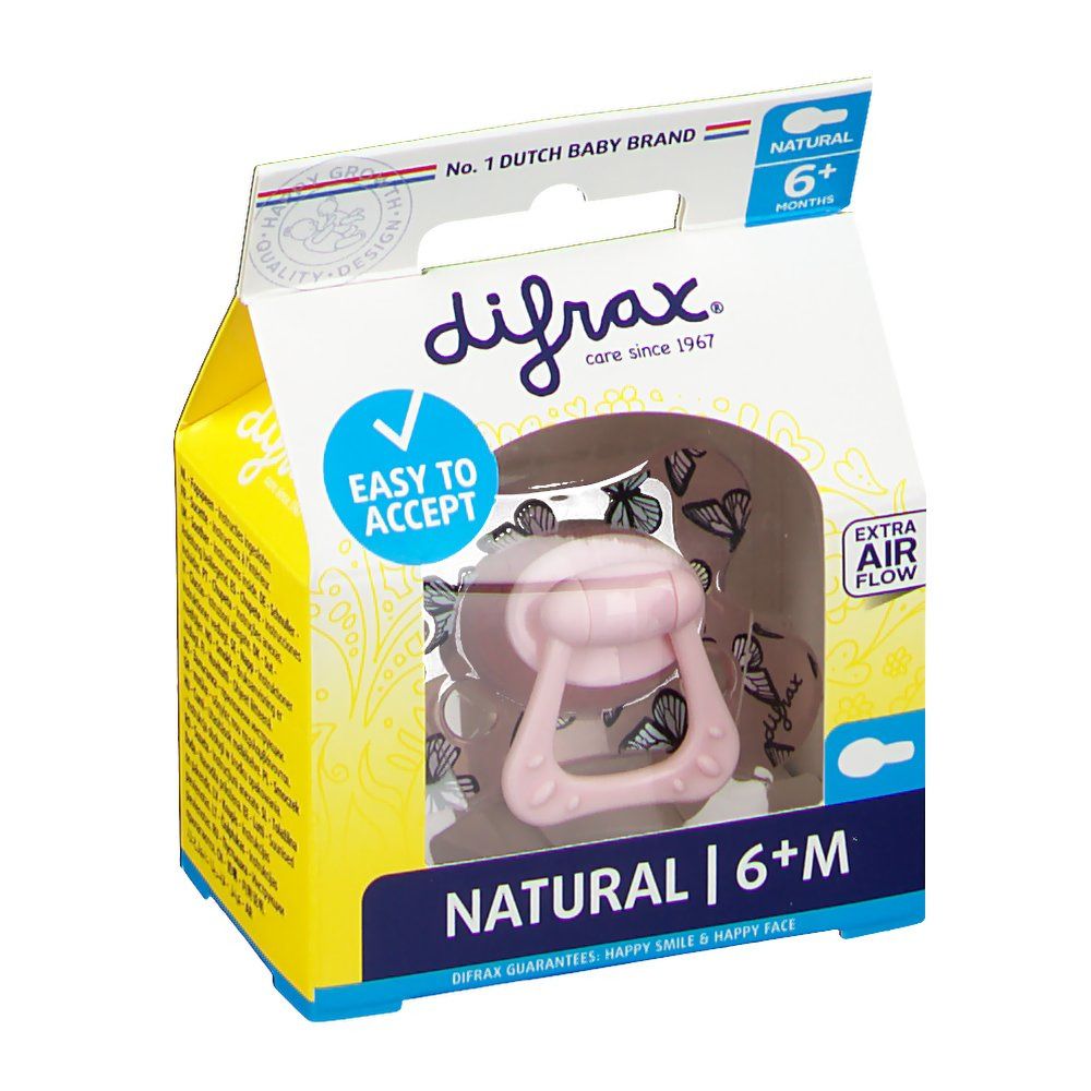 Difrax® Sucette Natural Lola 6 mois+