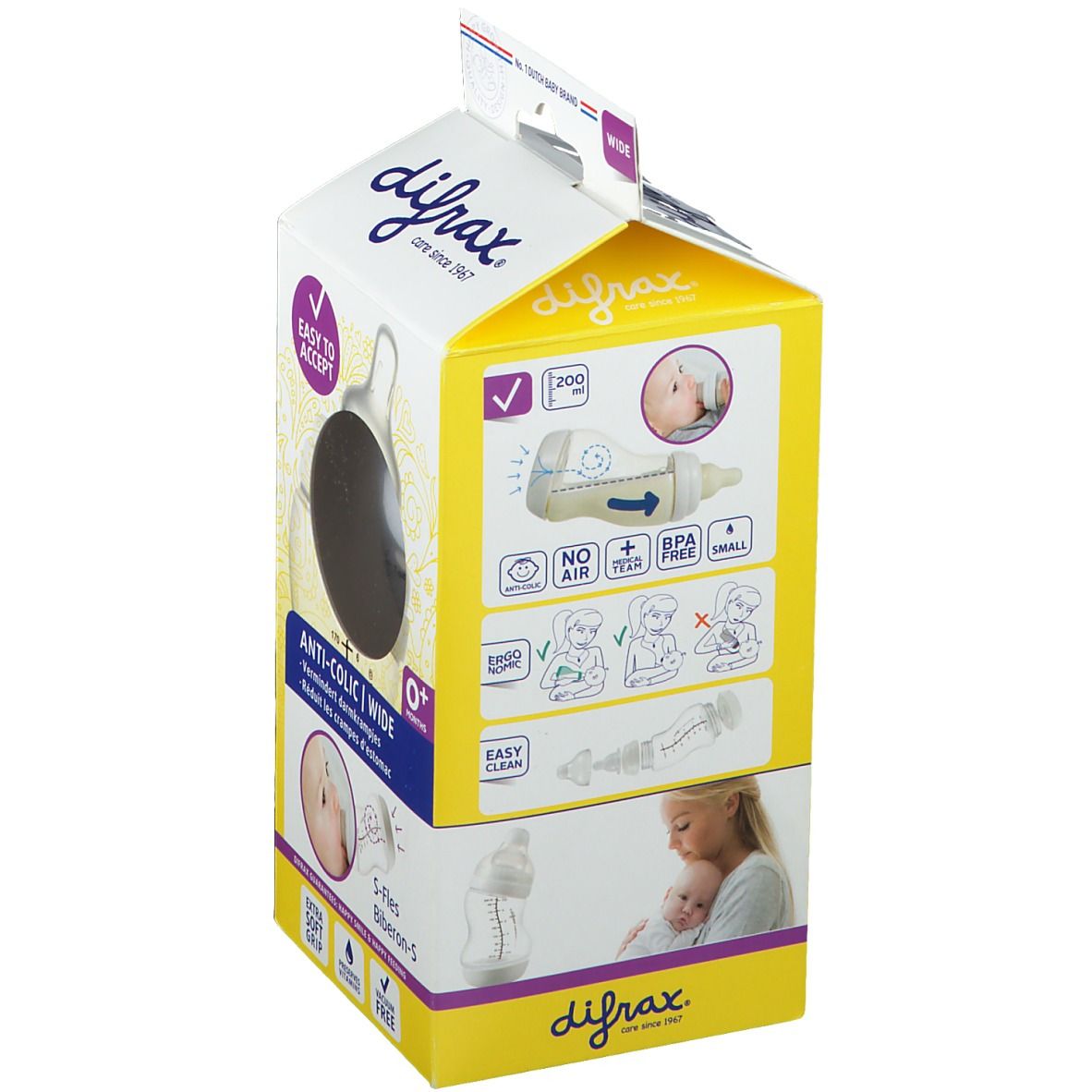 difrax® Biberon S Blanc
