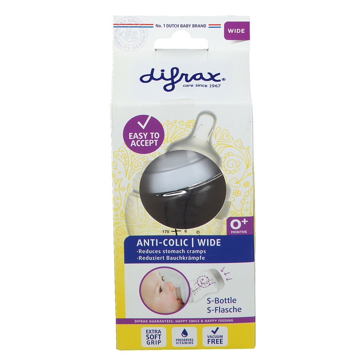 difrax® Biberon S Blanc