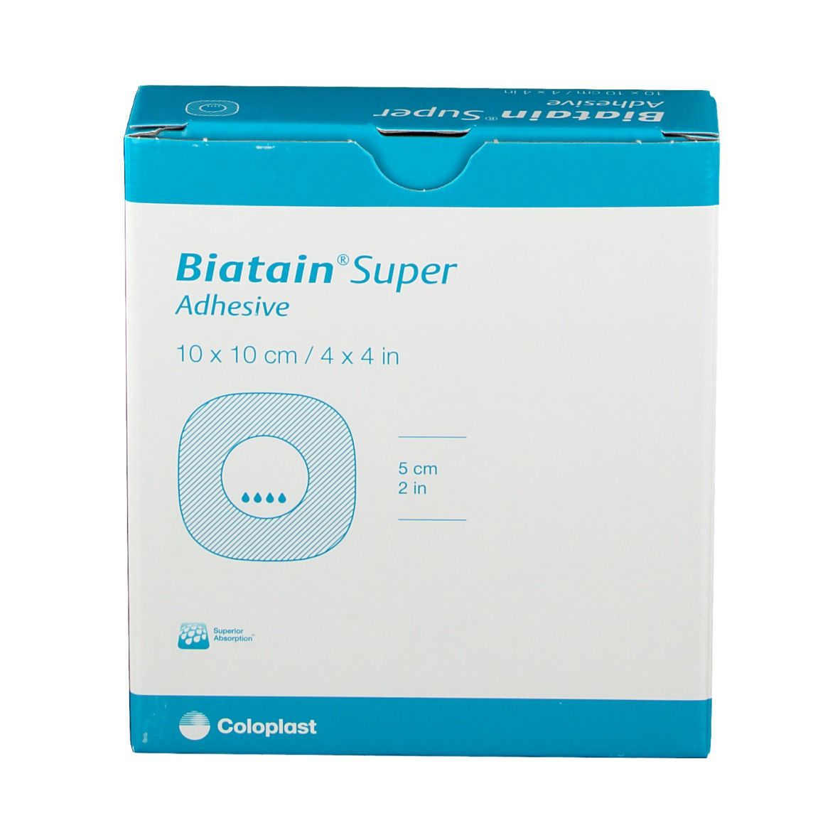 Coloplast Biatain® Super Adhesive 10 x 10 cm