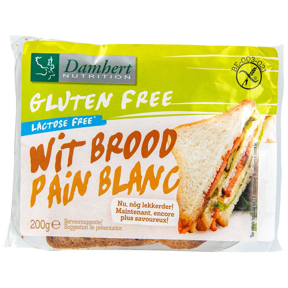 Damhert Pain blanc coupé Sans gluten