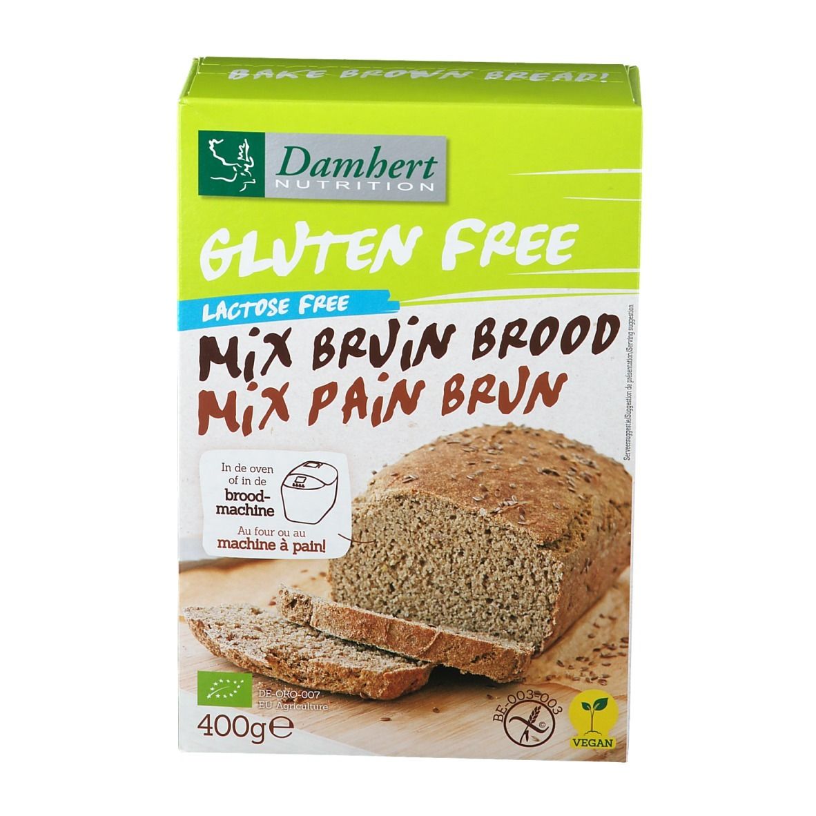 Damhert Mix Pain Brun Sans Gluten
