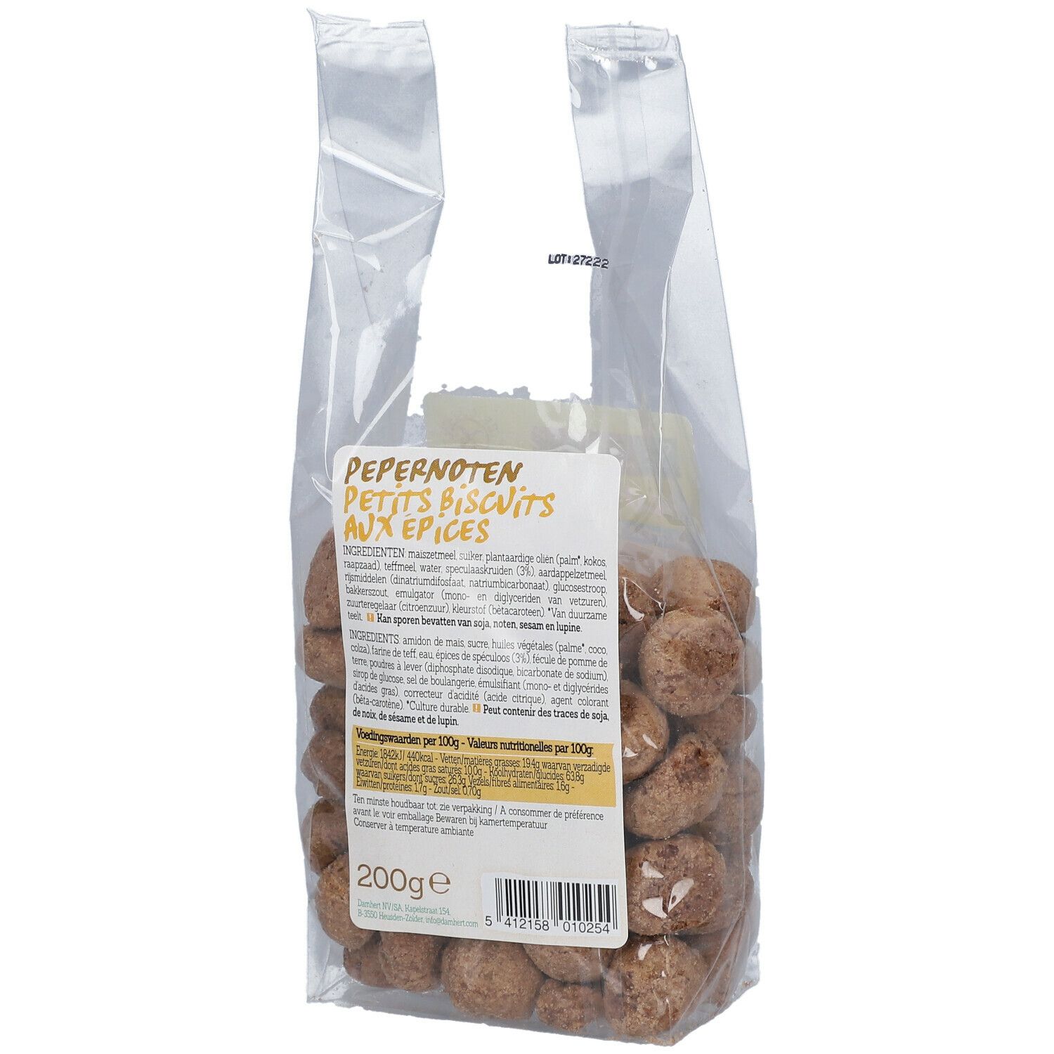 Damhert Petits biscuits aux épices sans gluten