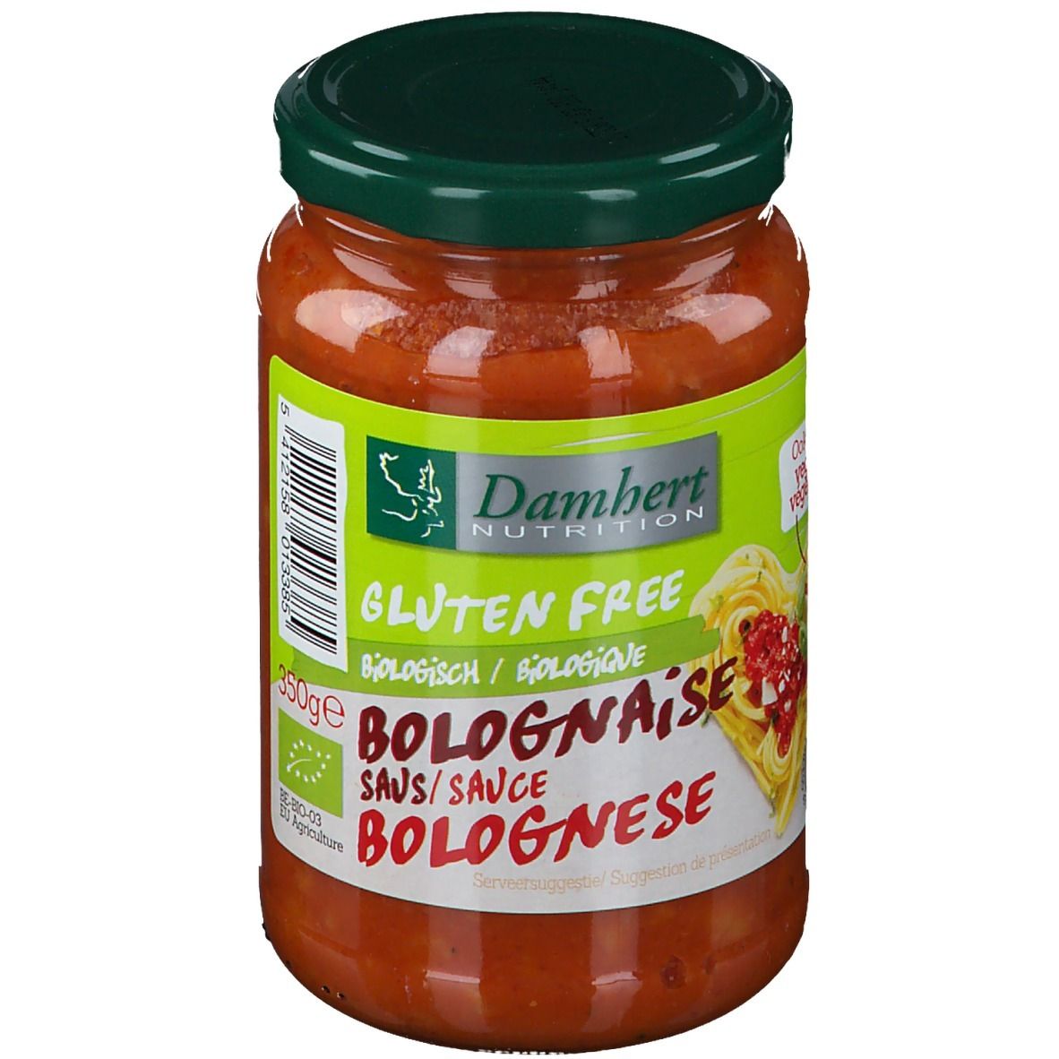 Damhert sauce bolognaise végétarienne sans gluten