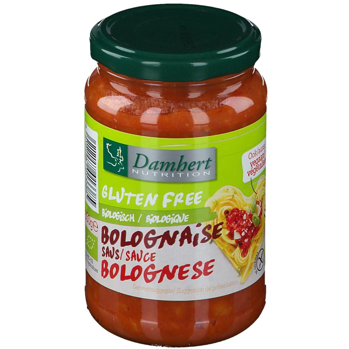 Damhert sauce bolognaise végétarienne sans gluten