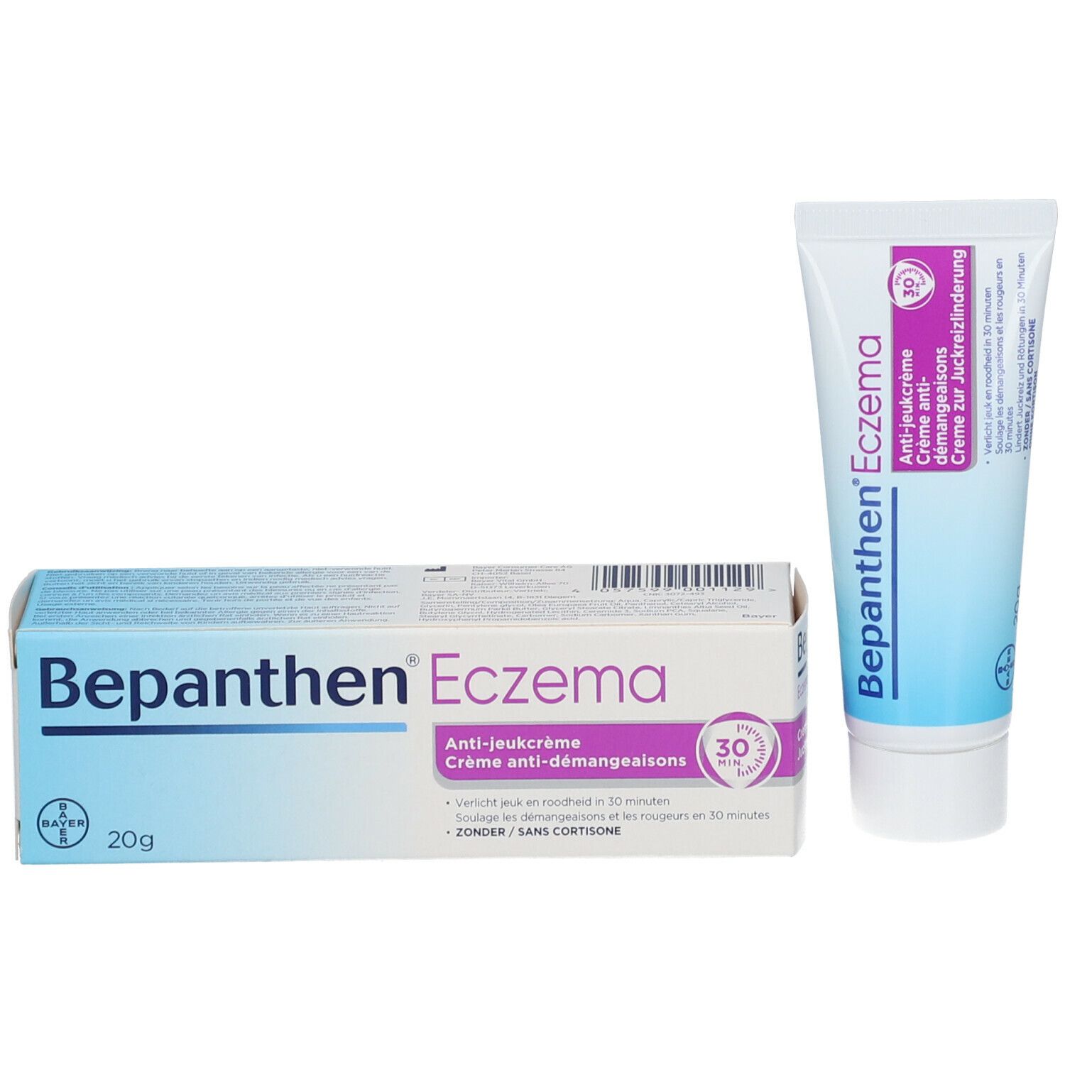 Bepanthen Sensicalm Crème Eczéma Anti-Démangeaisons sans Cortisone 20g