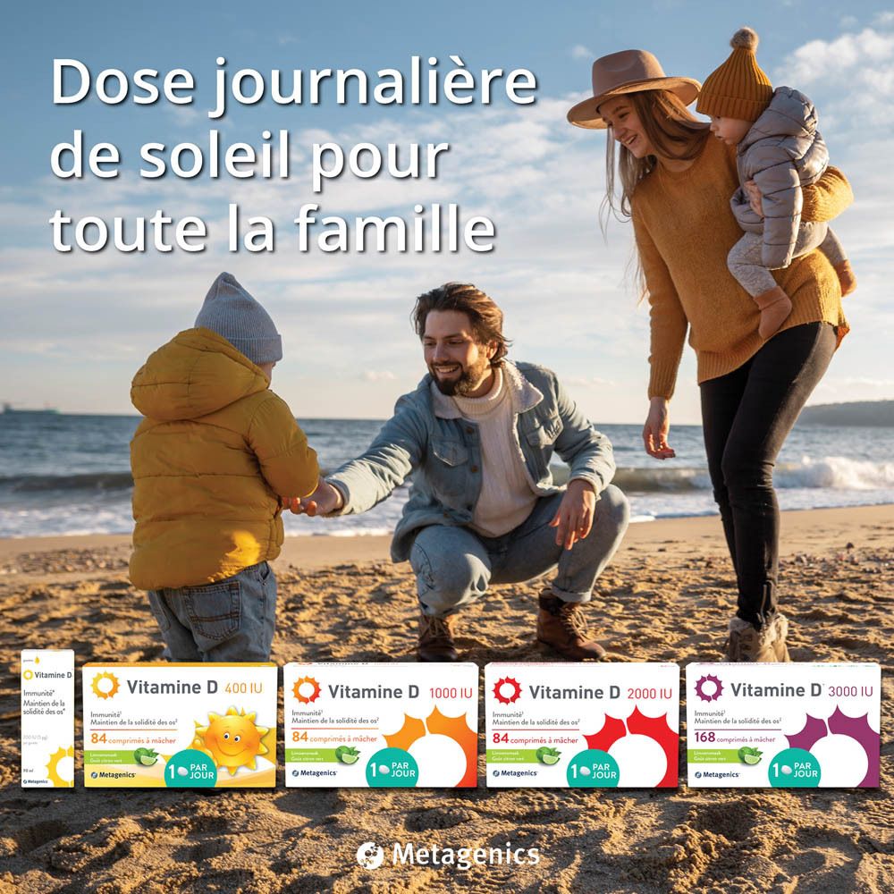 Dos de l'emballage. Posologie: 1 comprimé par jour. Ingrédients.